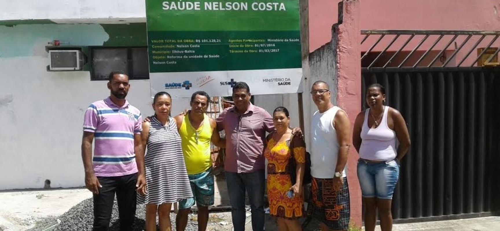 Vereador Gil Gomes visita obra no bairro Nelson Costa