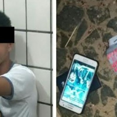 68ª CIPM APREENDE SIMULACRO DE REVÓLVER NA AV SOARES LOPES