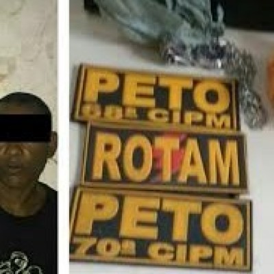 68ª CIPM APREENDE DROGAS E MUNIÇÕES CAL.9mm NO BAIRRO CONQUISTA.