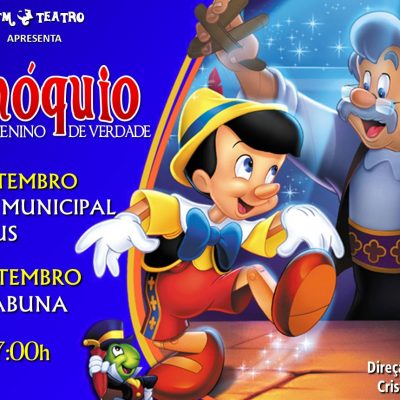 Espetáculo infantil ‘Pinóquio’ entra em cartaz no Teatro Municipal, dia 16