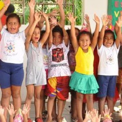 Alegria traduz a semana da criança da Escola São João Bosco