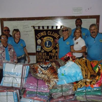 Lions Clube Pontal realiza doação de cobertores