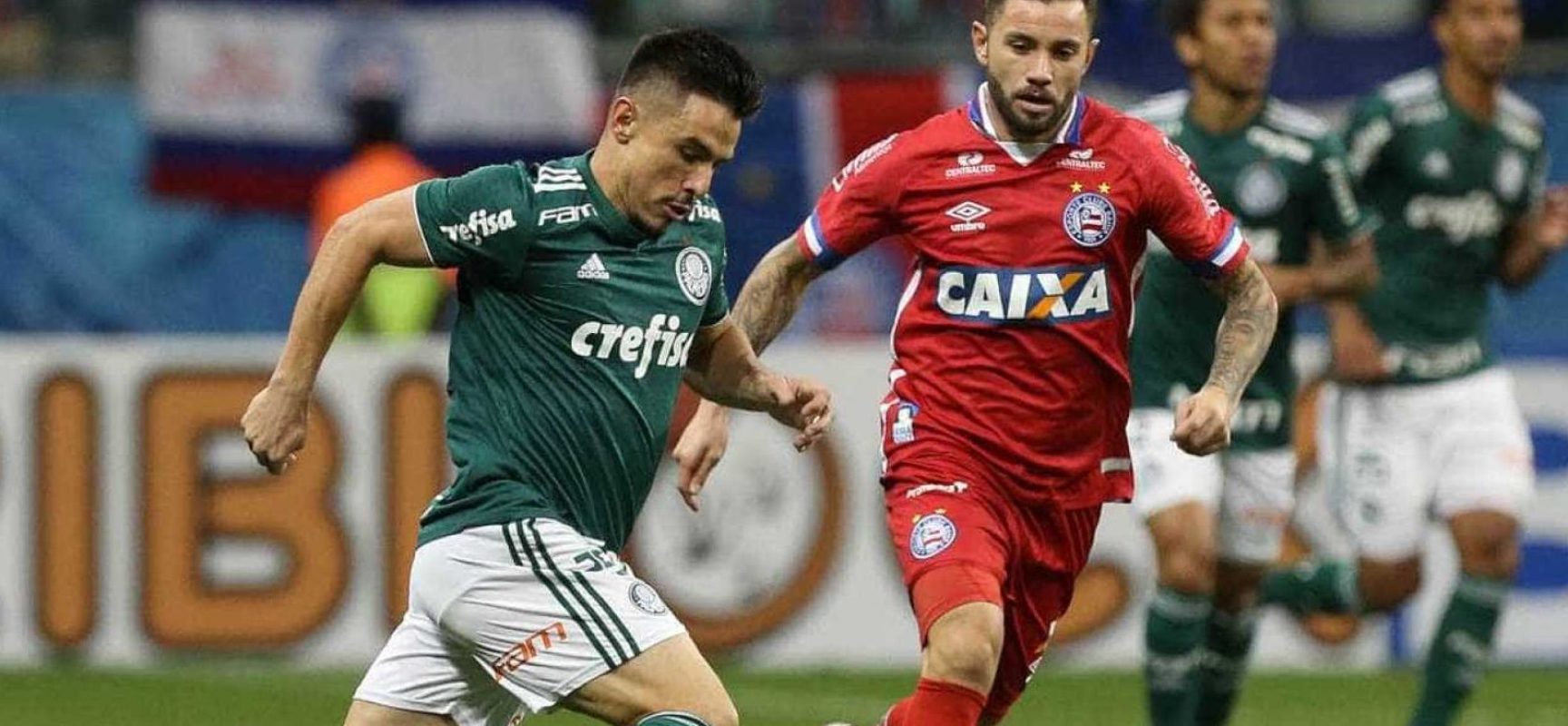 Com utilização do VAR, Bahia e Palmeiras empatam pela Copa do Brasil