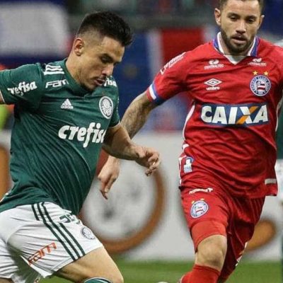 Com utilização do VAR, Bahia e Palmeiras empatam pela Copa do Brasil