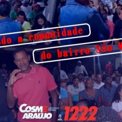 COMUNIDADE DO SÃO MIGUEL SE REÚNE COM O FUTURO DEPUTADO FEDERAL COSME ARAÚJO