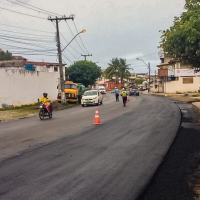 Programa Asfalto Legal beneficia  ruas do bairro Malhado, em Ilhéus