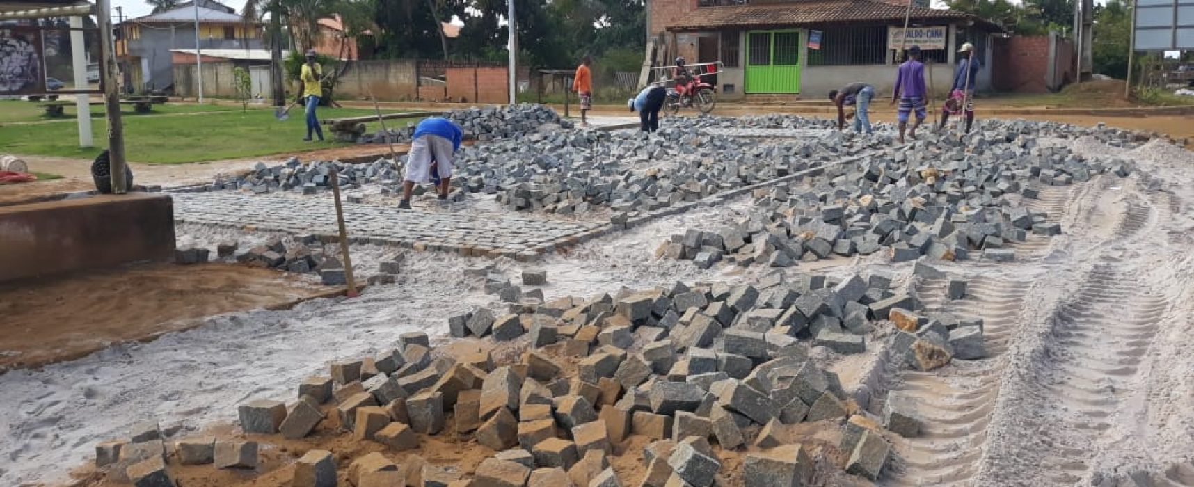 Prefeitura realiza mais uma etapa das obras de reurbanização da Marambaia