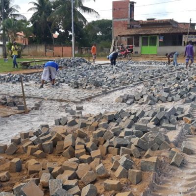 Prefeitura realiza mais uma etapa das obras de reurbanização da Marambaia
