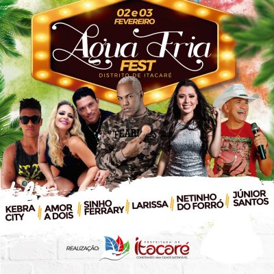 Itacaré: Sinho Ferrari, Larissa, Amor a Dois e Netinho do Forró no Água Fria Fest