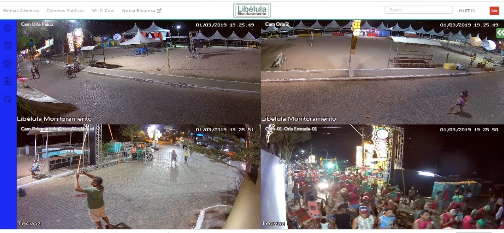 Videomonitoramento vai garantir muito mais segurança no Carnaval de Itacaré