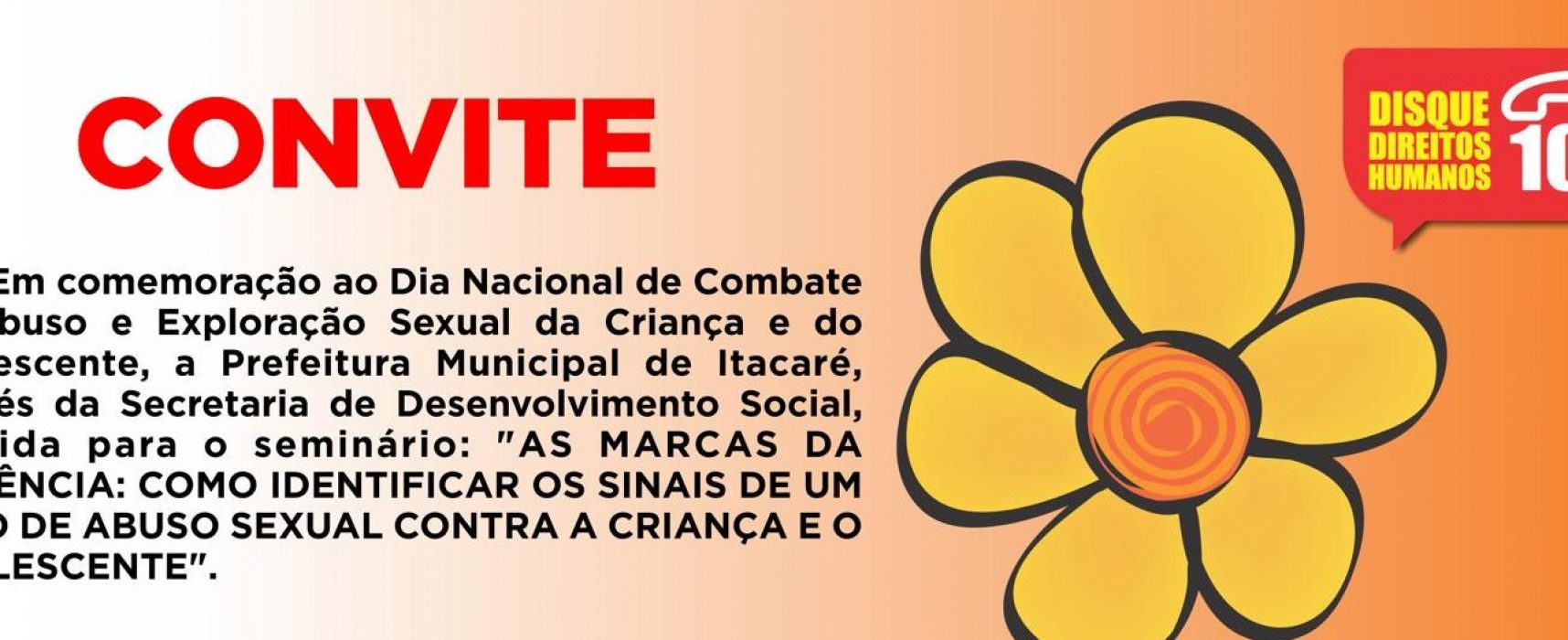 Itacaré realizará ações contra o abuso sexual de crianças e adolescentes