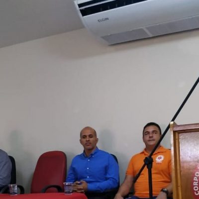 Vereador Escuta participa da aula inaugural no 5º GBM, sobre A-Hospitalar