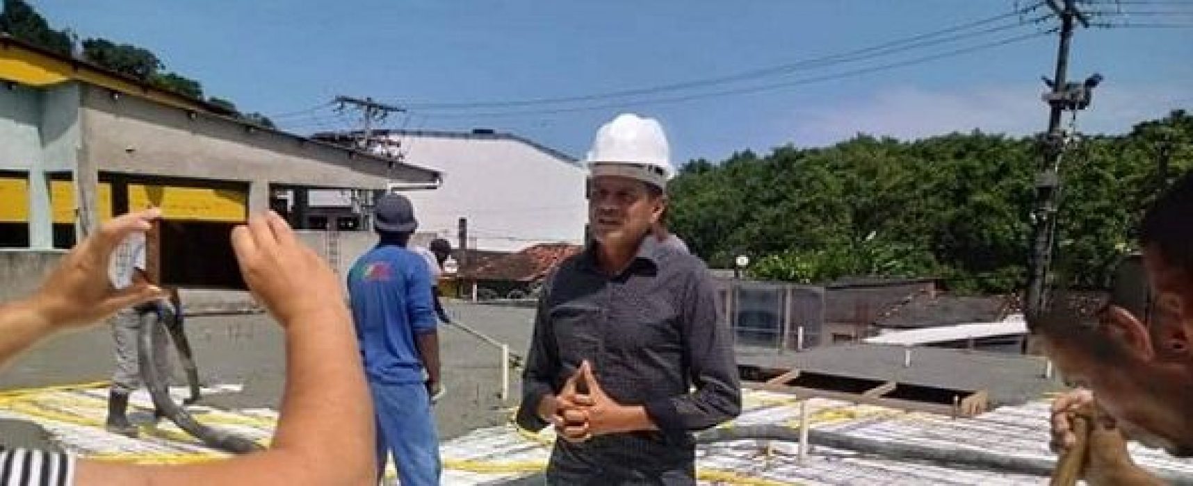 Vereador Juarez Barbosa visita a construção do Posto de Saúde da Princesa Isabel