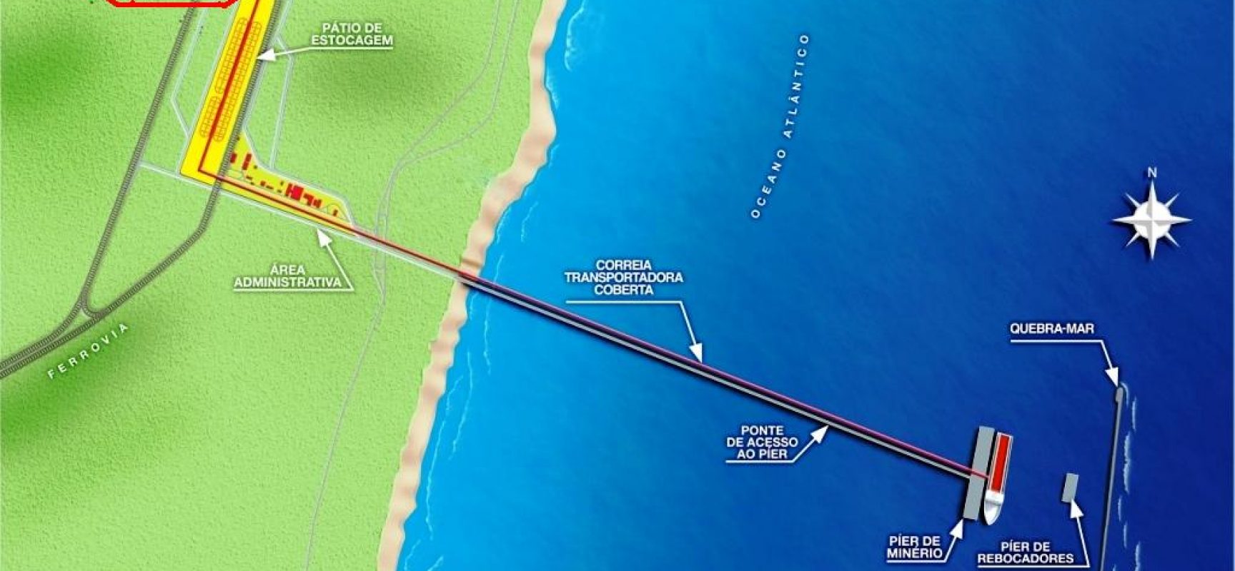 Porto Sul estima colocar a Bahia como 3º maior produtor de minério de ferro do país