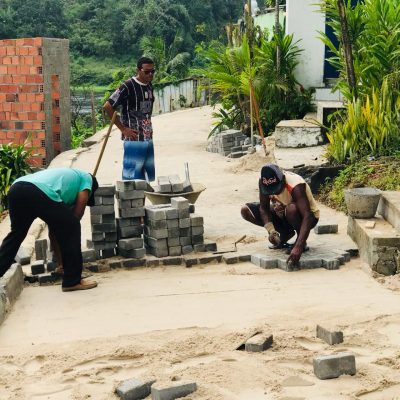 Prefeitura realiza obras de conclusão da pavimentação da Beira Rio em Taboquinhas