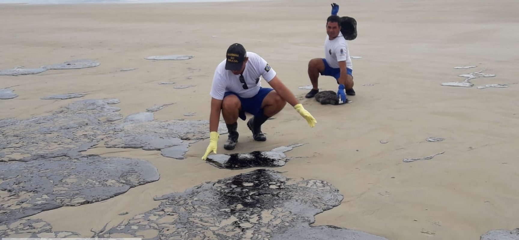 Limpeza das praias de Ilhéus com óleo vazado reúne voluntários