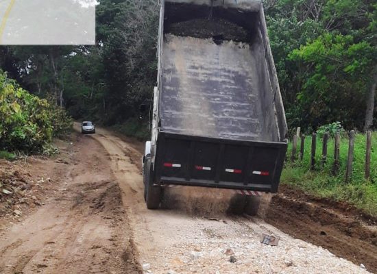 Iniciada recuperação da estrada vicinal de Inema