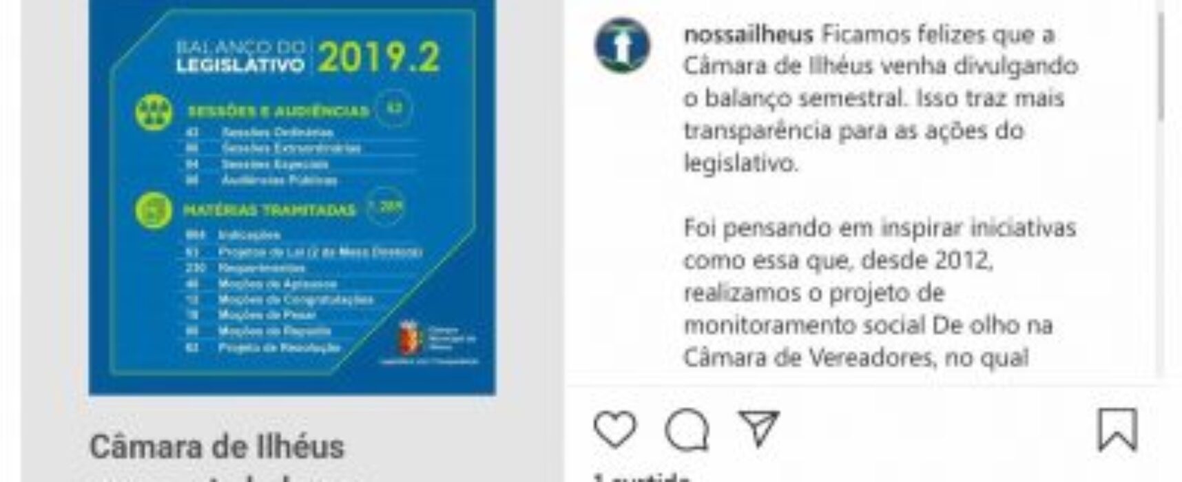 Instituto Nossa Ilhéus reconhece Transparência da gestão do vereador César Porto na Câmara Municipal de Ilhéus