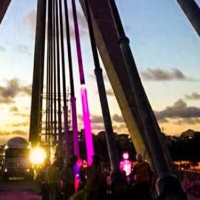 ESCUTA ILHÉUS: Primeiros testes de iluminação cênica da Nova Ponte de Ilhéus sinalizam etapa final da obra