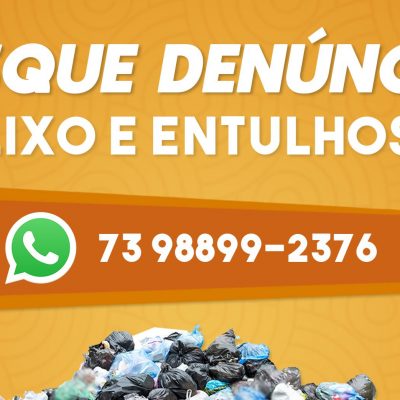 Disk denuncia de lixo e entulhos funciona com qualidade e eficiência em Ilhéus
