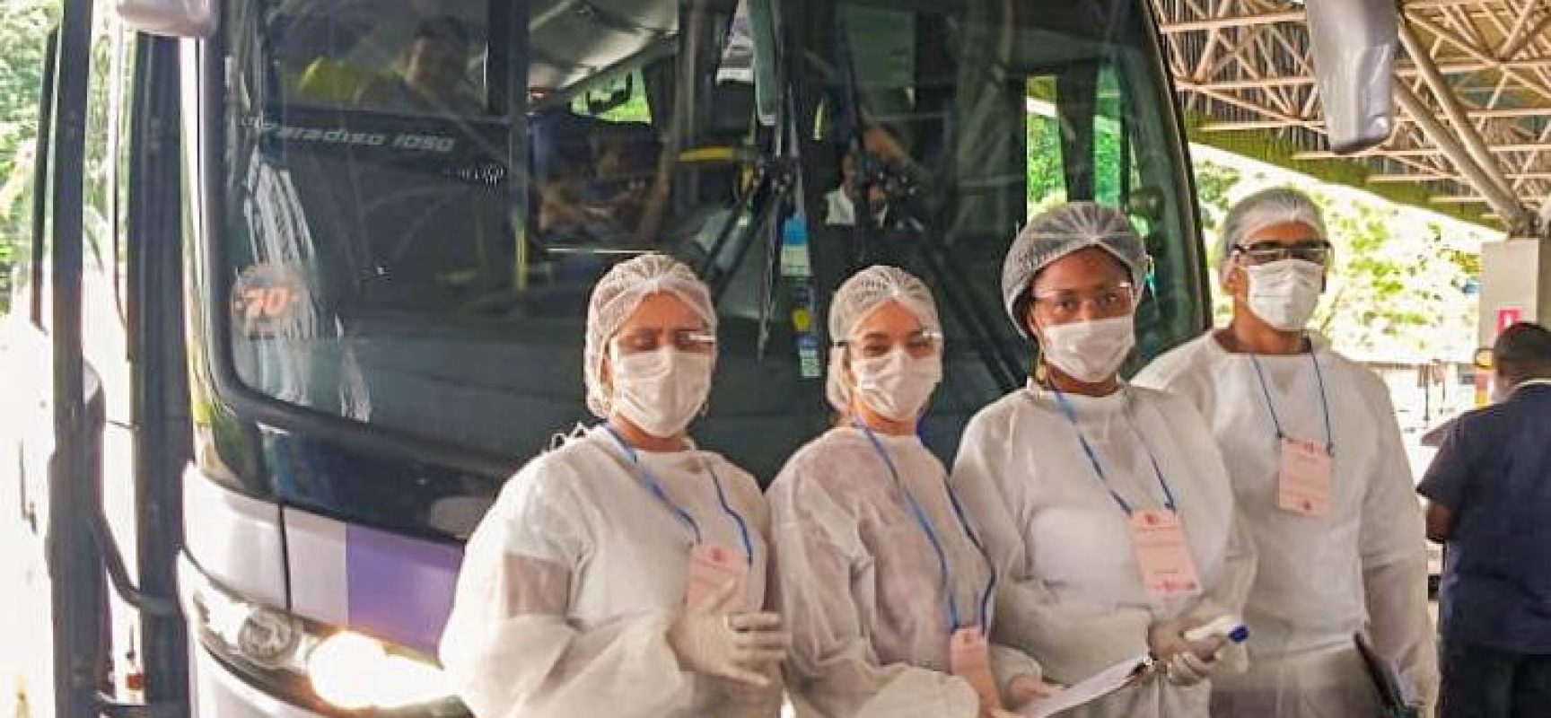 Secretaria de Saúde monitora passageiros no terminal rodoviário de Ilhéus
