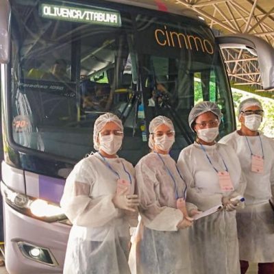 Secretaria de Saúde monitora passageiros no terminal rodoviário de Ilhéus
