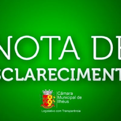 Em nota, César Porto explica atuação da Câmara de Ilhéus na cassação de mandatos e posse de suplentes