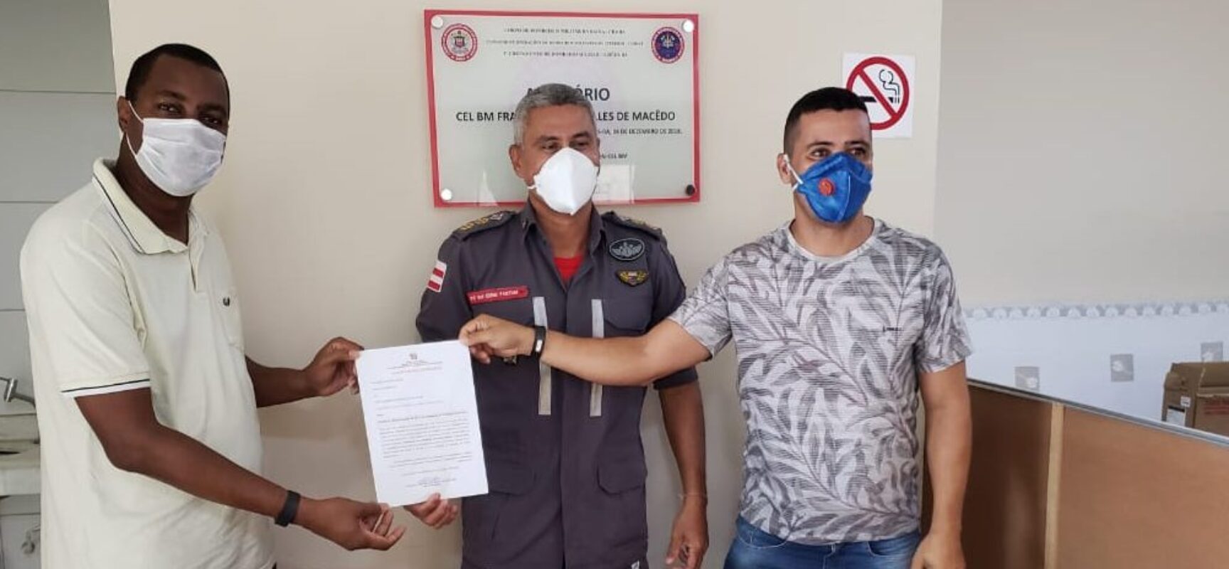 ESCUTA ILHÉUS: Vereador articula e consegue EPI’s junto ao 5º Grupamento de Bombeiros Militar/Bahia