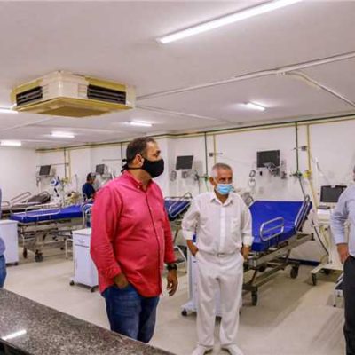 Prefeito de Ilhéus vistoria o Hospital Vida Memorial para ampliação de 10 novos leitos Covid-19