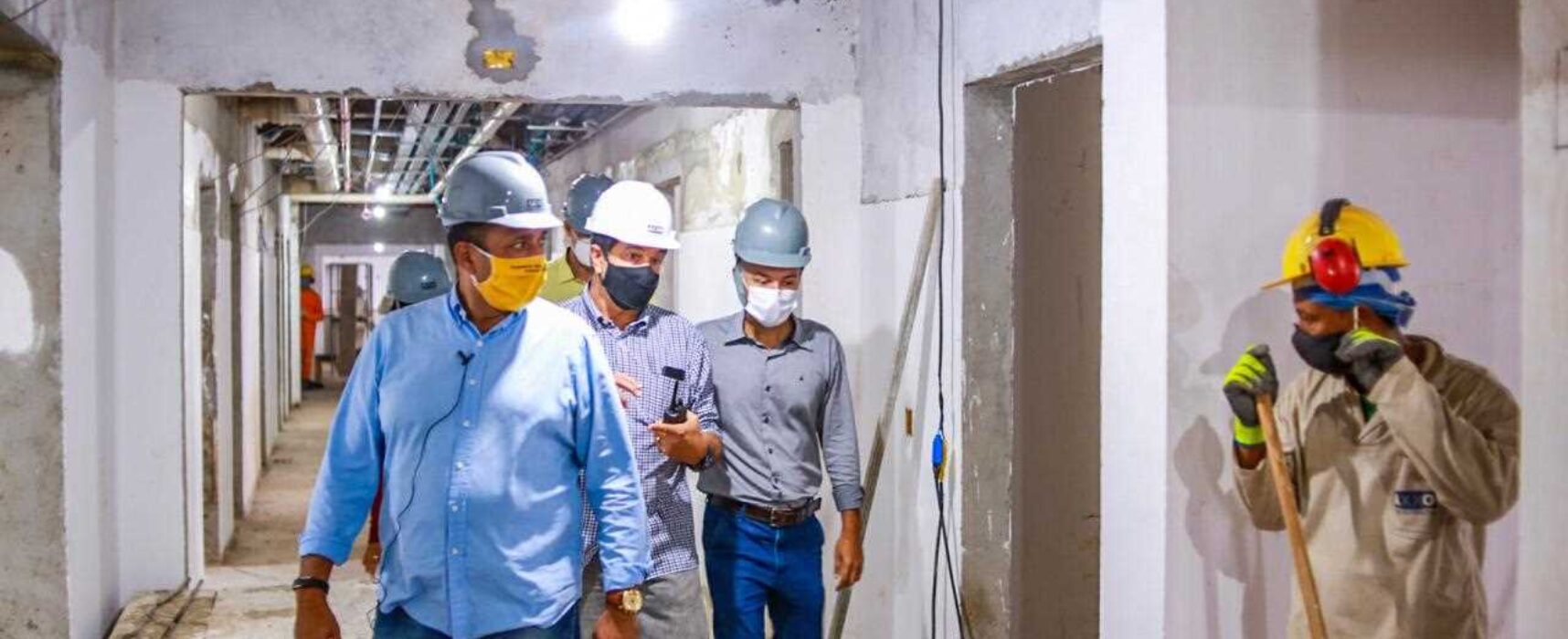 Prefeito visita obra do novo hospital maternidade de alta complexidade e UTI-Neonatal e Pediátrica