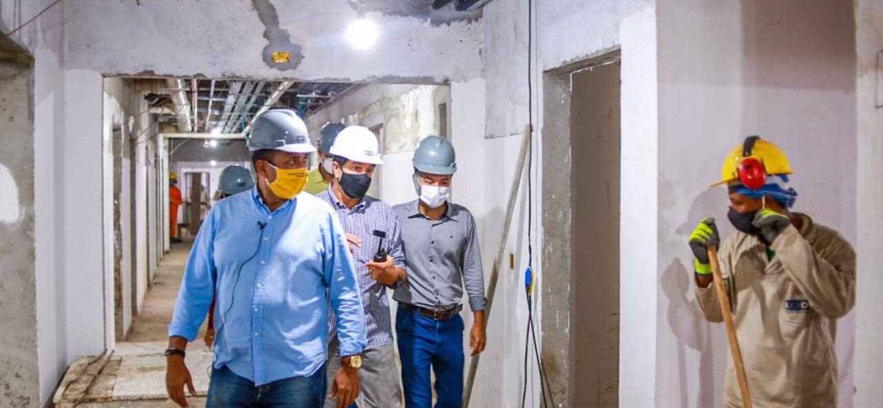 Prefeito visita obra do novo hospital maternidade de alta complexidade e UTI-Neonatal e Pediátrica