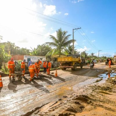 Prefeitura intensifica serviços de manutenção e melhorias no acesso ao Residencial Sol e Mar