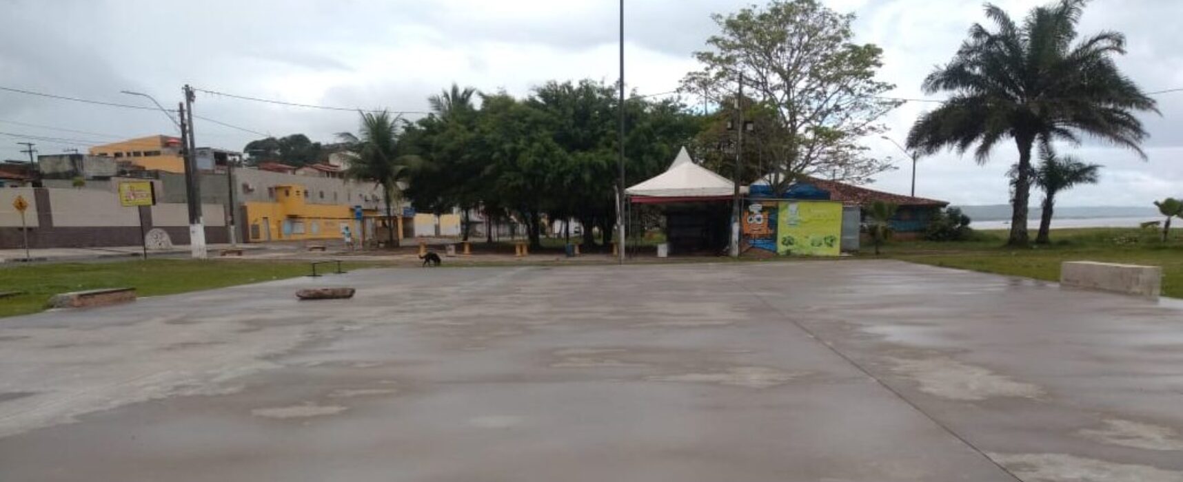 Fabrício Nascimento pede o retorno das obras da quadra do Malhado