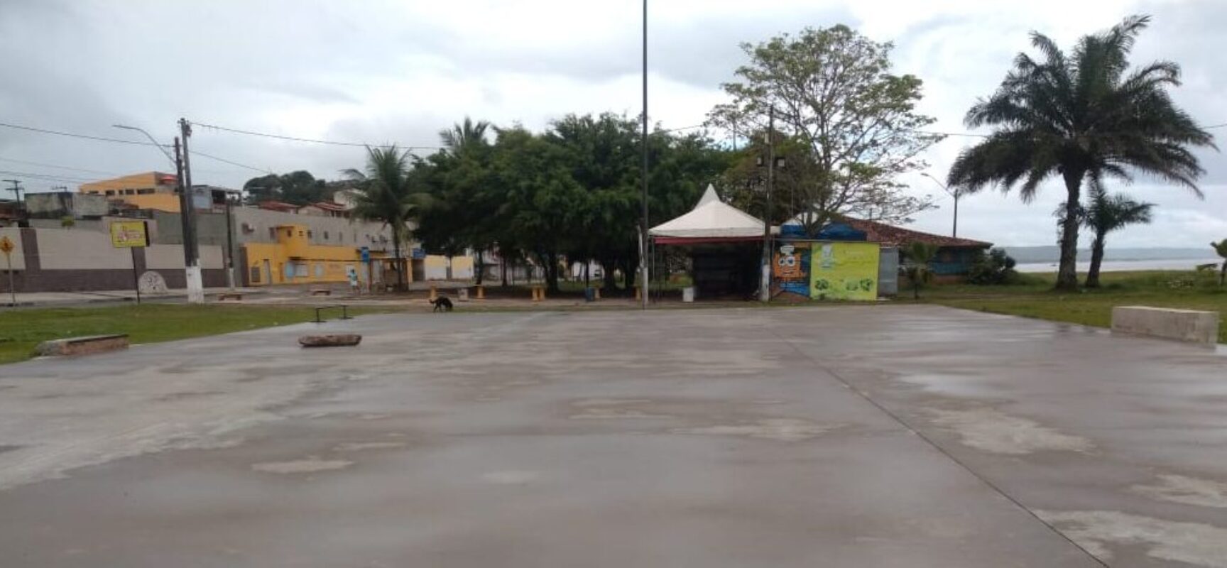 Fabrício Nascimento pede o retorno das obras da quadra do Malhado