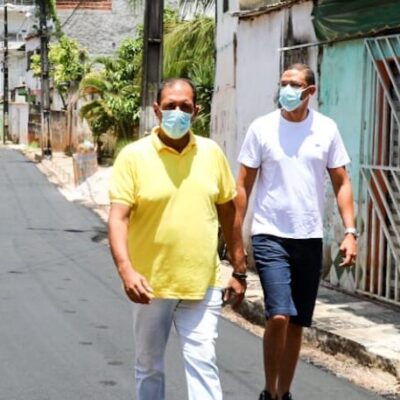 Obras de asfalto contemplam moradores da Rua da Horta; melhorias também chegam à Rua São Jorge em Ilhéus