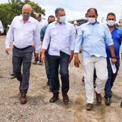 Prefeito Mário Alexandre acompanha governador Rui Costa no início oficial das obras do Porto Sul