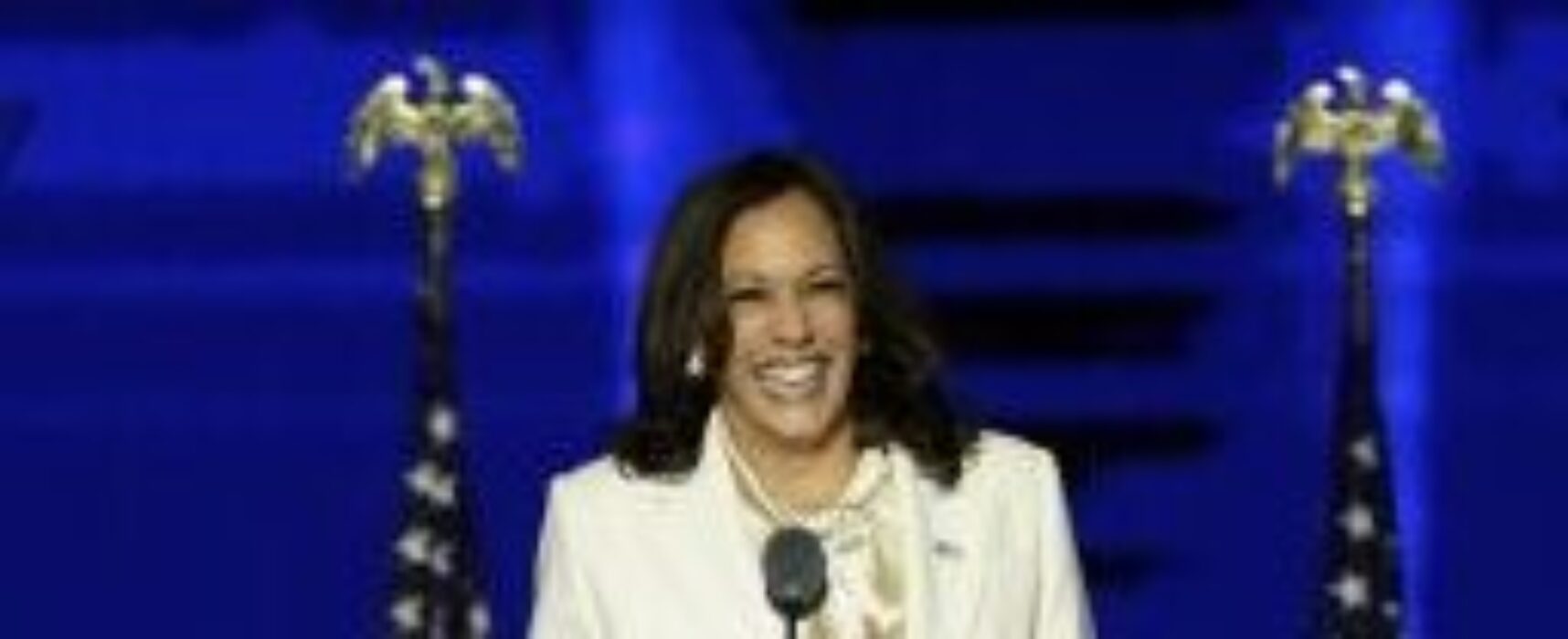 ‘Vocês escolheram esperança, ciência e verdade’, disse Kamala Harris