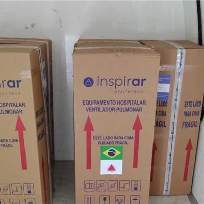 Ilhéus recebe cinco ventiladores pulmonares doados pela Bahia Mineração