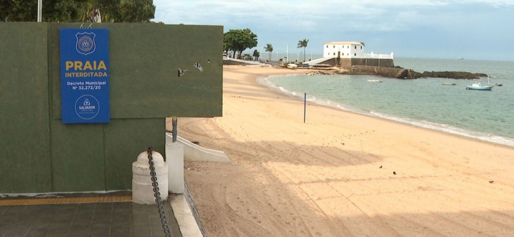 Praias seguem fechadas em Salvador por mais uma semana