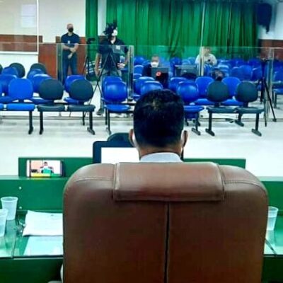 Vereadores retornam ao plenário na próxima terça, mas transmissão das sessões continuará remota