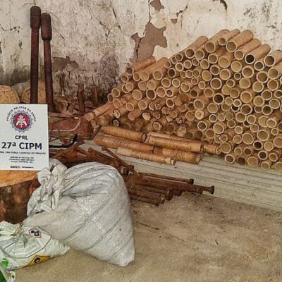 Cruz das Almas: PM desmonta fábrica clandestina de fogos de artifício