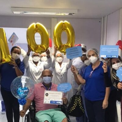Covid-19: Hospital de Campanha de Itabuna comemora a centésima alta