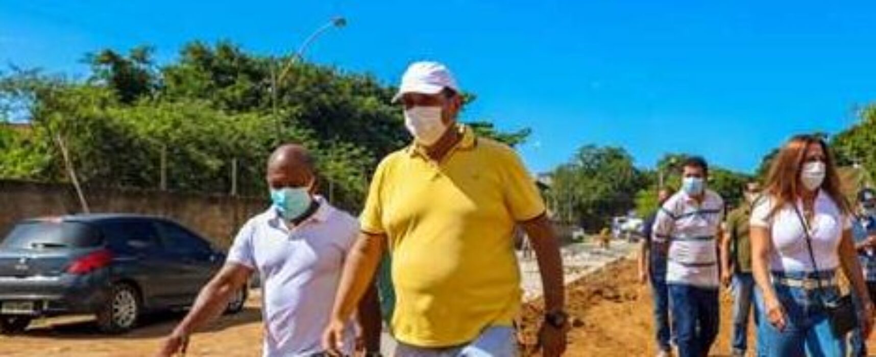 Prefeito vistoria serviço de pavimentação e anuncia melhorias para os altos de Ilhéus