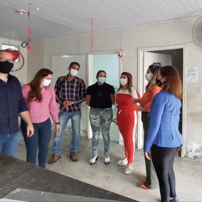 Secretária de Saúde visita as UBS Moise Hage e Amália Lessa cujas obras começam