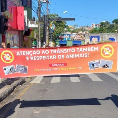 Campanha de conscientização pela defesa e proteção dos animais prossegue neste sábado, na praça Cairu