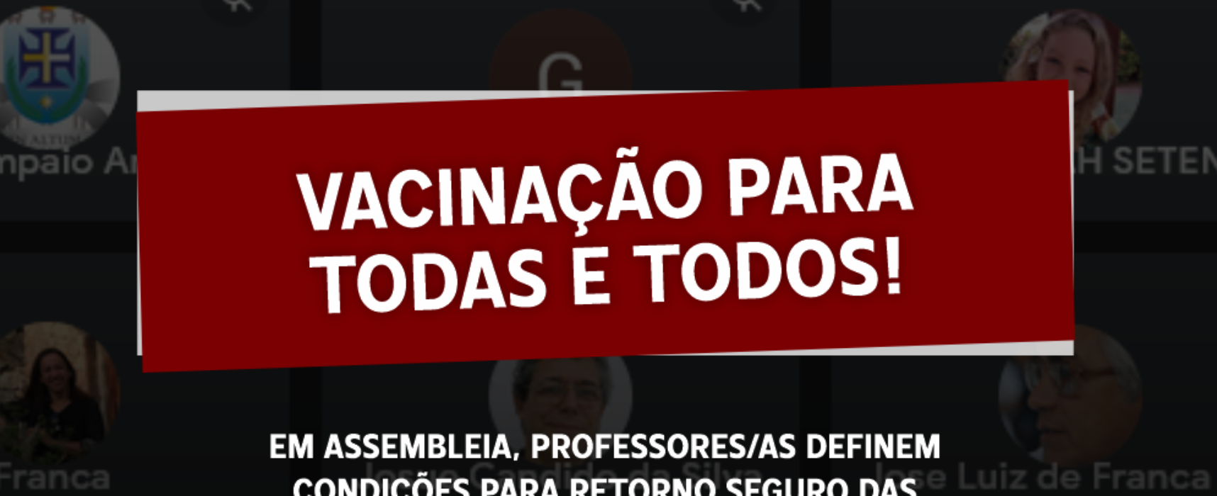 Em Assembleia, professores/as definem condições para retorno do ensino presencial na UESC