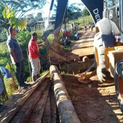 Prefeitura de Ilhéus recupera estrada e ponte que dão acesso ao distrito do Japu