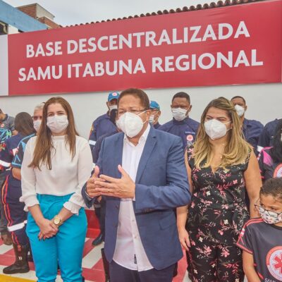 Augusto Castro anuncia novidades para o Samu-192 na inauguração da Base Descentralizada