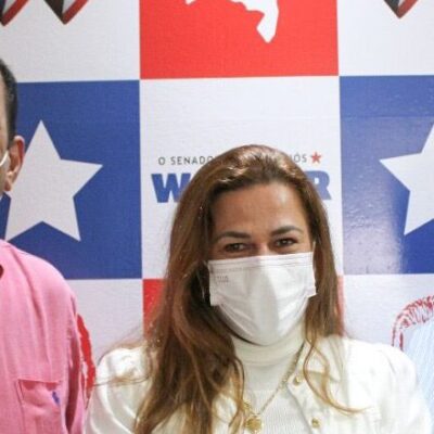 Marão e Soane Galvão são recebidos pelo senador Jaques Wagner em Salvador