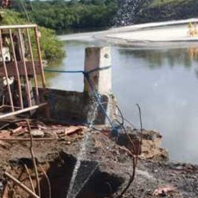 Prefeitura de Ilhéus cobra da Embasa urgência no reparo da ponte do Cururupe